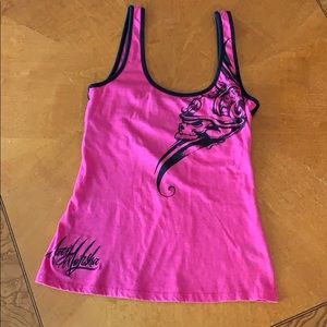 Metal Mulisha pink tank top